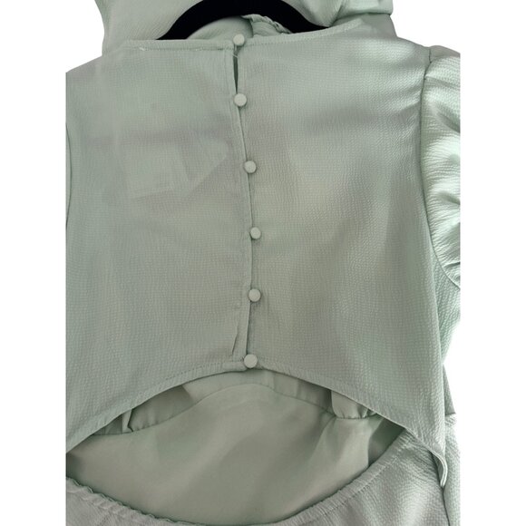 2/$30 NWT All In Favor Small Mint Green Mini Dress Polyester & Elastane - Picture 10 of 16